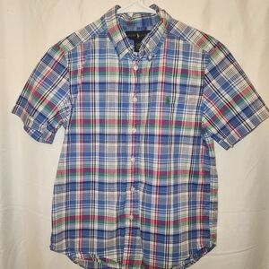 Ralph Lauren Boys Plaid Button Down Size M 10/12